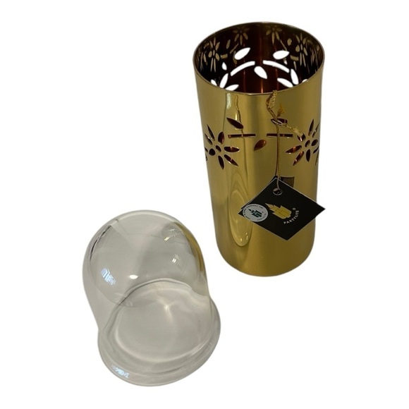 PartyLite Vintage Discontinued & Retired Brass Floral Tracery Candle Holder - Picture 4 of 10